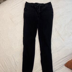 Judy Blue Women's Dark Black Skinny Jeans